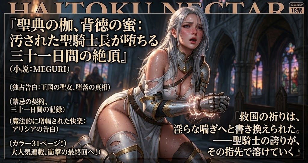 『聖典の枷、背徳の蜜:汚された聖騎士長が堕ちる三十一日間の絶頂』 サンプル画像4