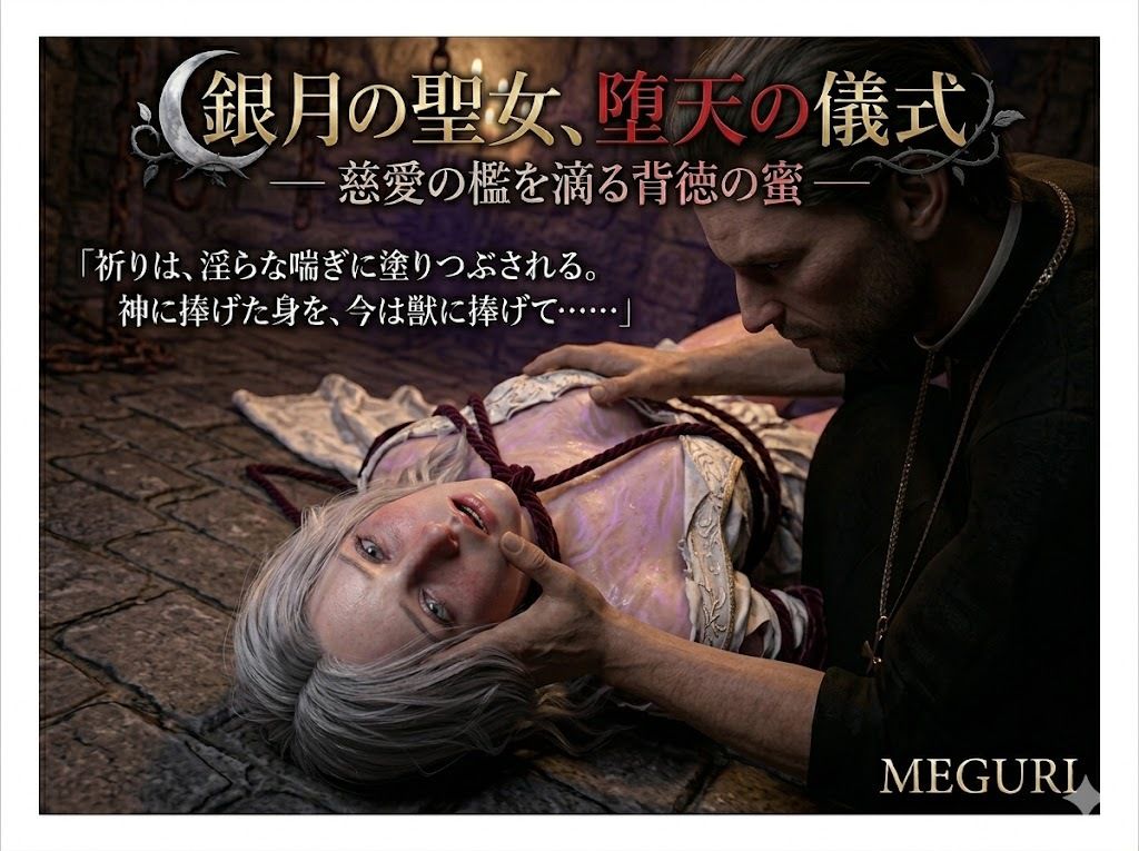 『銀月の聖女、堕天の儀式 ―― 慈愛の檻を滴る背徳の蜜 ――』 サンプル画像4
