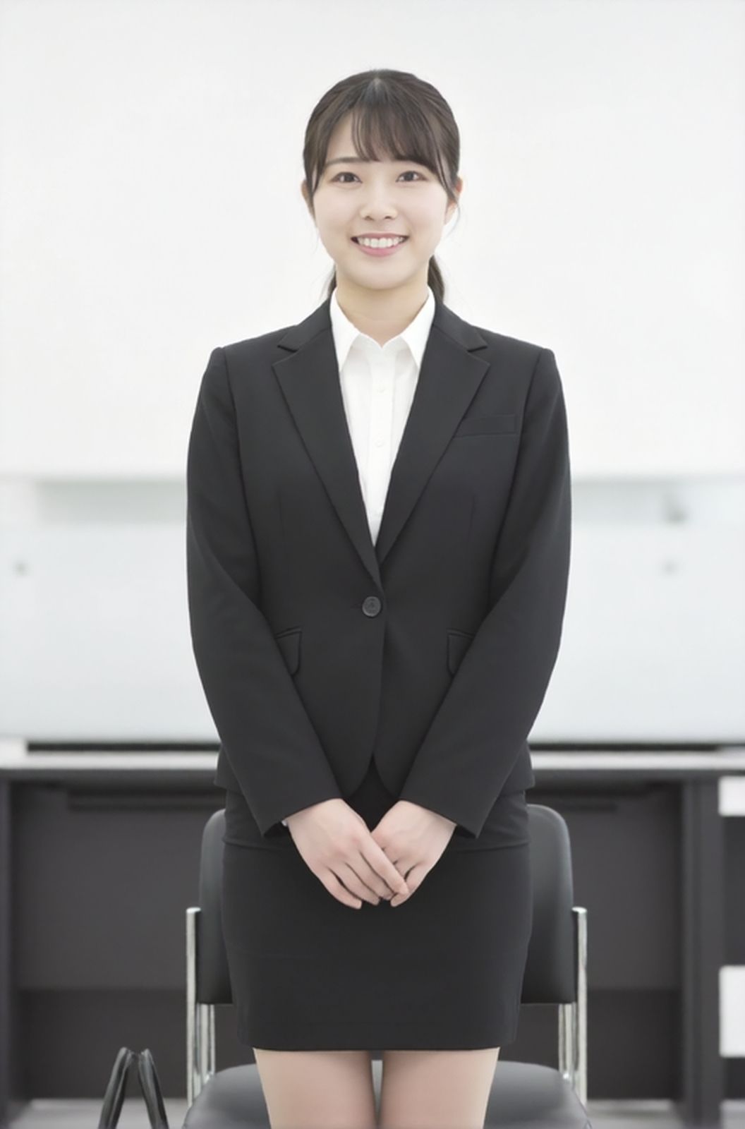 【AI動画】GGC vol.36 就活面接編6【パンチラ・手こき・フェラ・顔射】 サンプル画像1