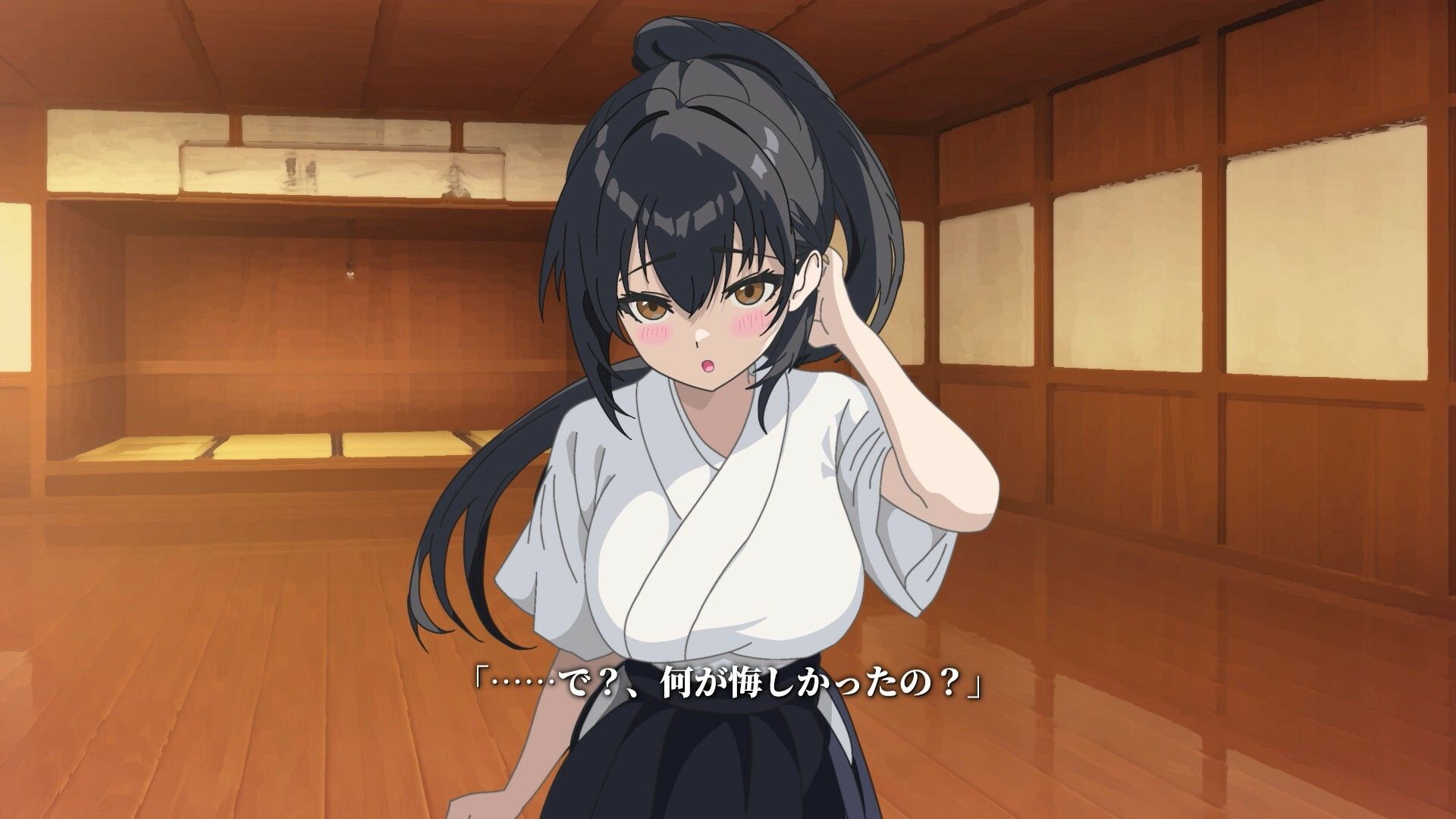 【Live2Dアニメ】剣道の試合で負けた俺を先輩がケア（エッチ）してくれる話 サンプル画像2