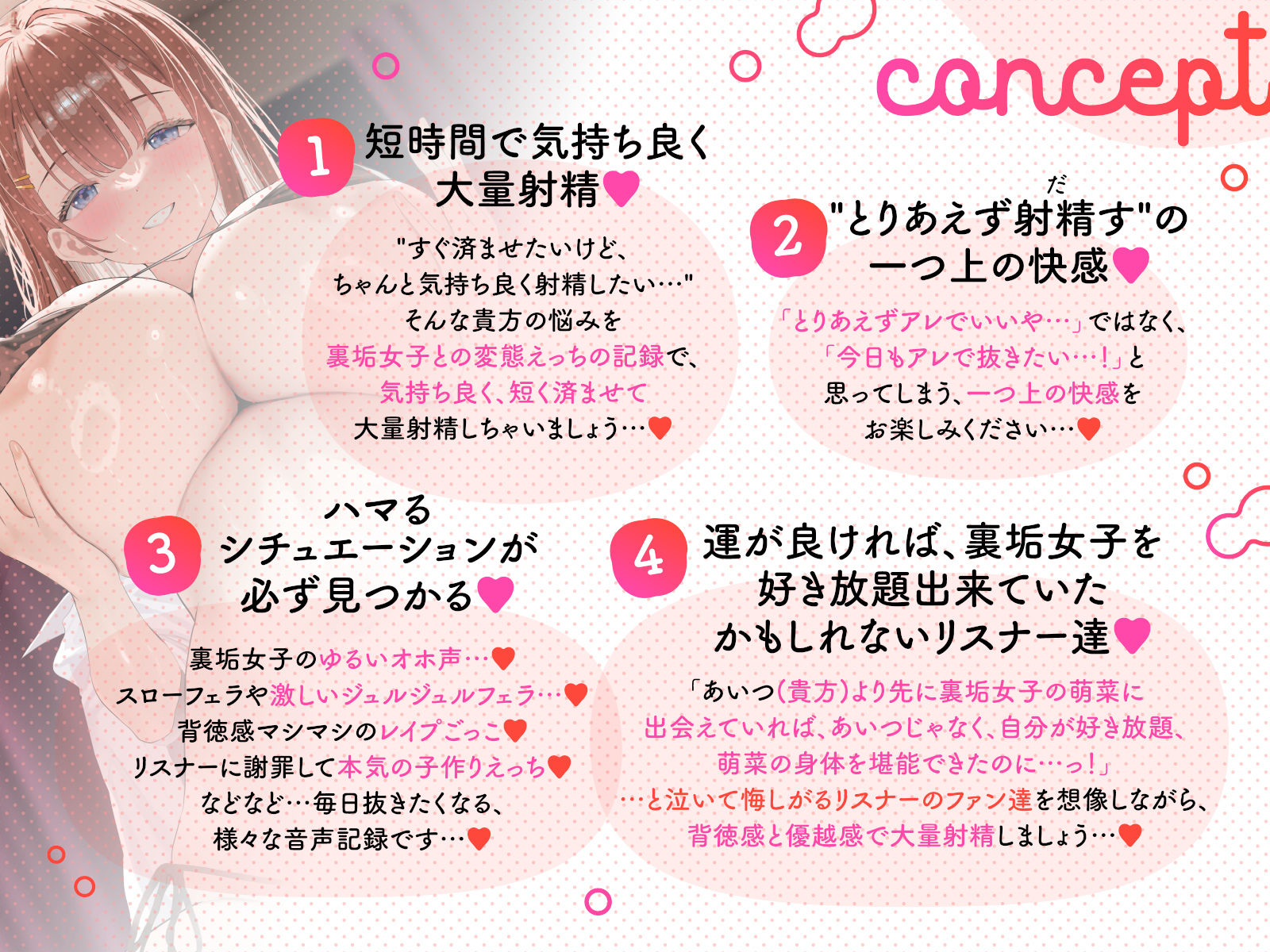 【すぐ済ませたいけど、ちゃんと気持ち良く射精したい貴方へ】〜裏垢変態女子の短時間濃厚えっち音声集2〜 サンプル画像1