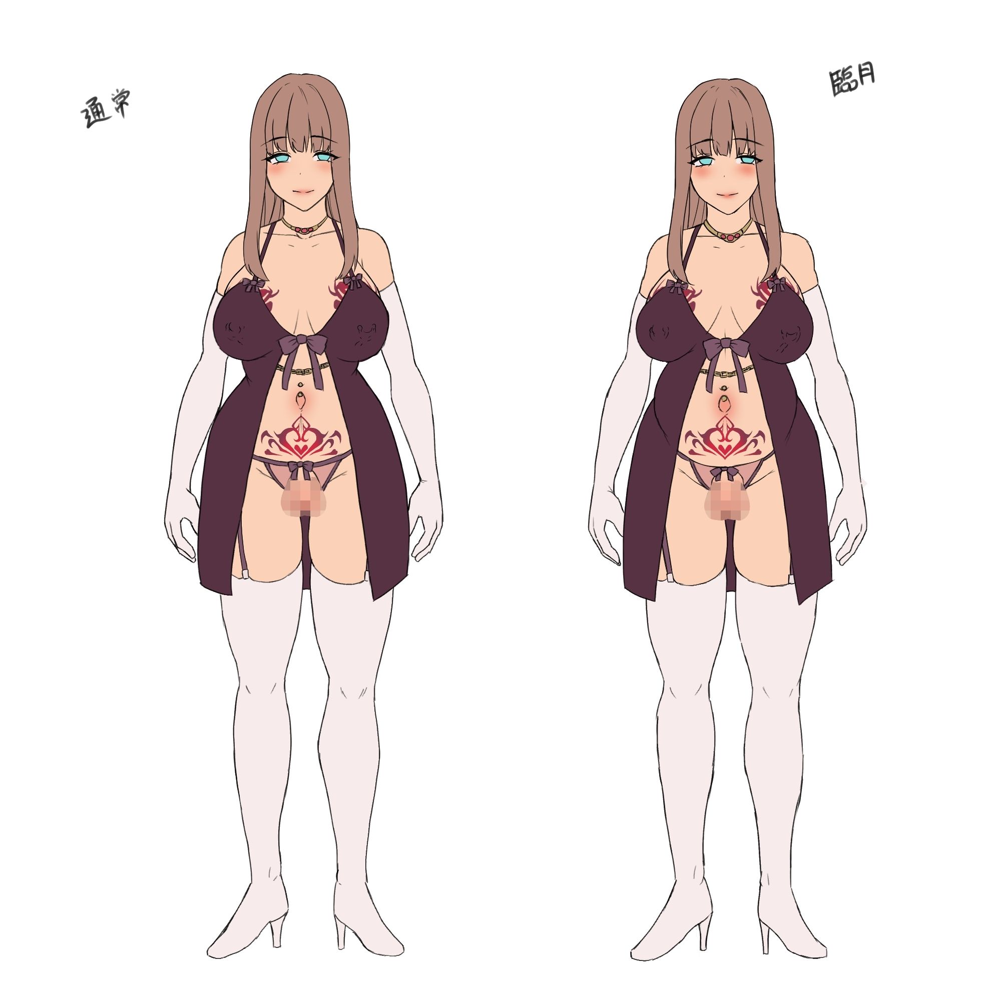 【ふたなり×ボテ腹×純愛】元チート能力持ち勇者の完全屈服ボテ腹ラブラブ新婚生活 サンプル画像9