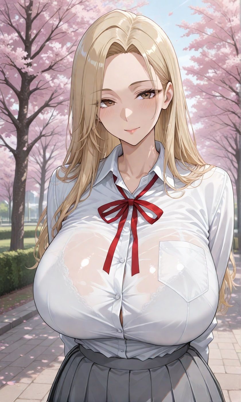 【アニメーション動画付きCG集】離れ離れになった幼馴染に再会したら爆乳ギャルJKになっていたのでいちゃらぶHする話 サンプル画像2