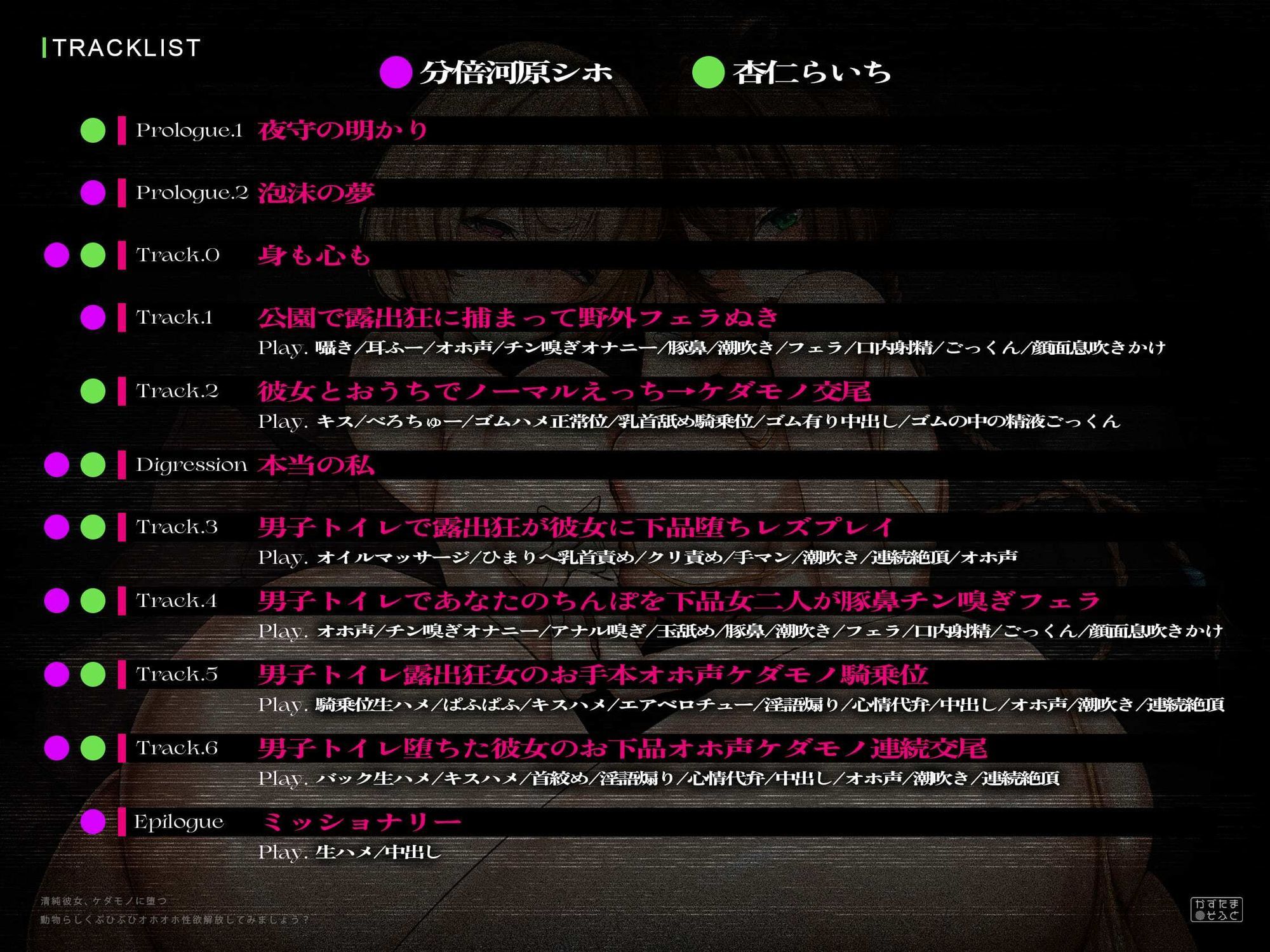 【ド下品フォーリー/ドスケベ事後差分イラスト】清純彼女、ケダモノに堕つ〜動物らしくぶひぶひオホオホ性欲解放してみましょう？〜【KU100】 サンプル画像6