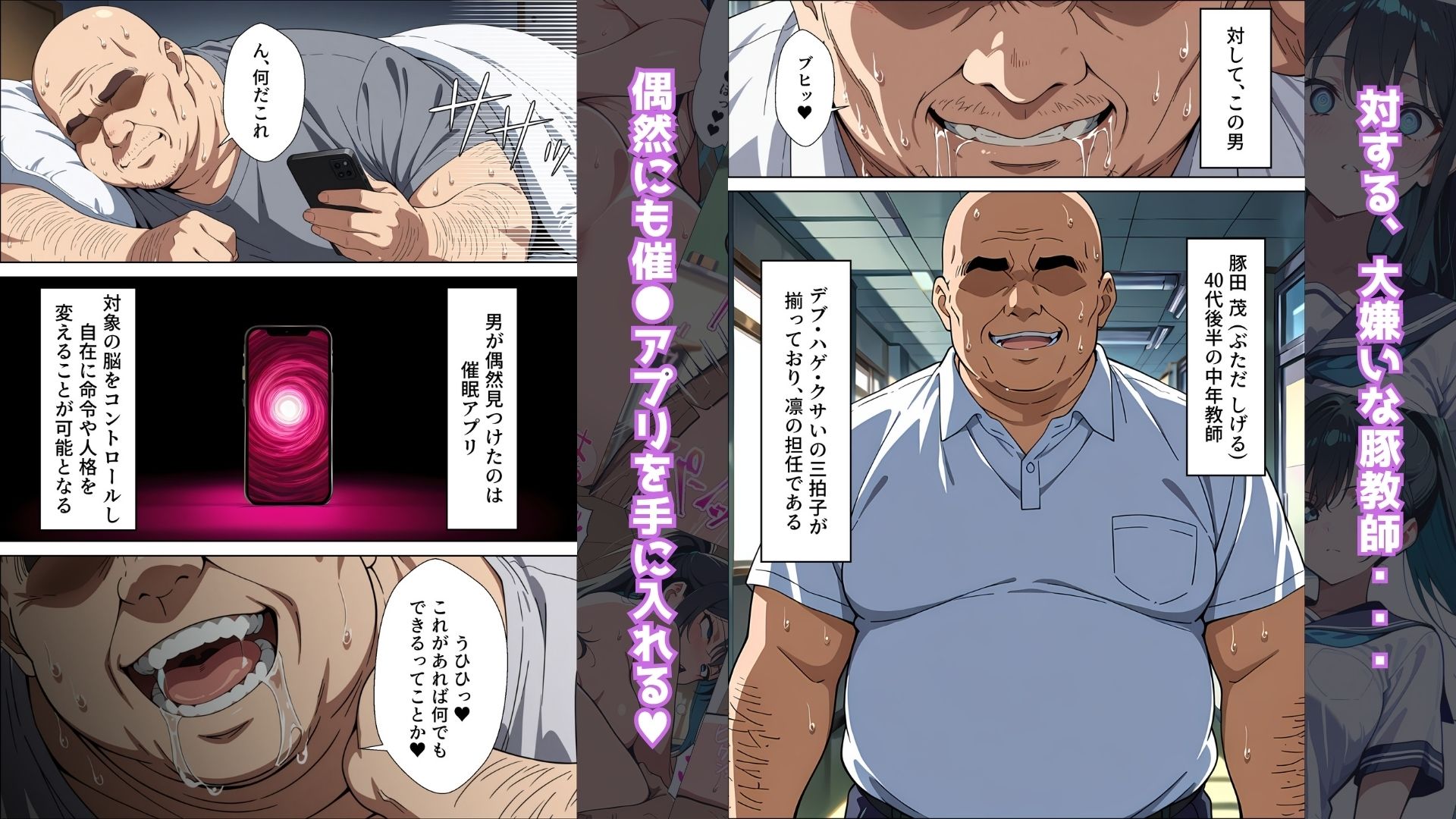 【催●アプリ】〜清楚な生徒会長が大嫌いな豚教師に常識改変されておち●ぽ大好きにさせられる話〜 サンプル画像2