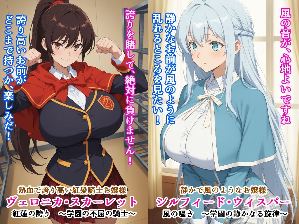 【全セリフ付】学園の絶対女王32人 〜完璧お嬢様、即堕ち3コマ 〜 サンプル画像6