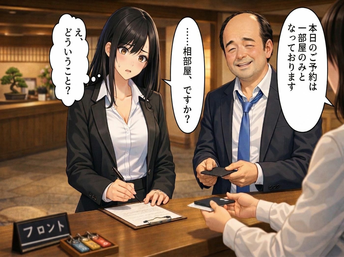 【導入OP・特典有】温泉旅館で上司に睡眠薬を盛られ犯●れ続けた人妻OLの睡眠姦 サンプル画像5