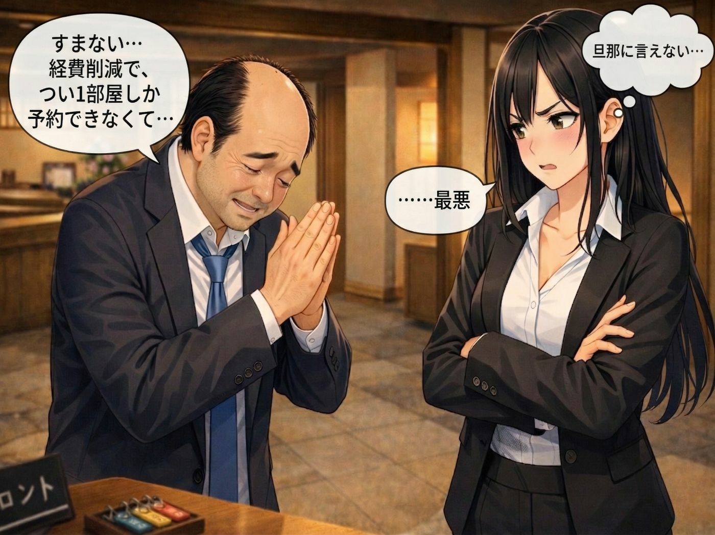 【導入OP・特典有】温泉旅館で上司に睡眠薬を盛られ犯●れ続けた人妻OLの睡眠姦 サンプル画像6