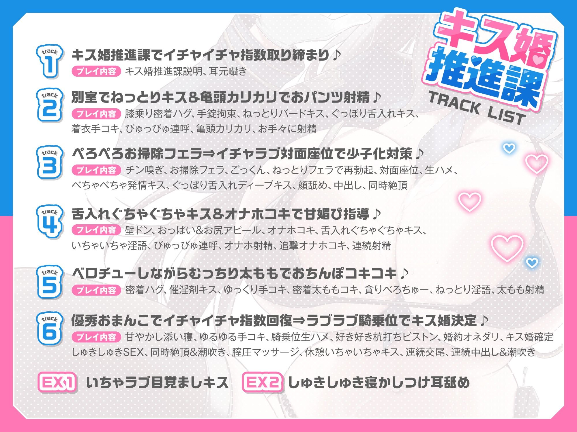 【甘媚びべろちゅ〜しまくり♪】 いちゃいちゃ密着キスで少子化対策！キス婚推進課〜ドスケベお姉さんポリスの甘媚び搾精指導「私とお口でセックスしましょうね…♪」 サンプル画像4