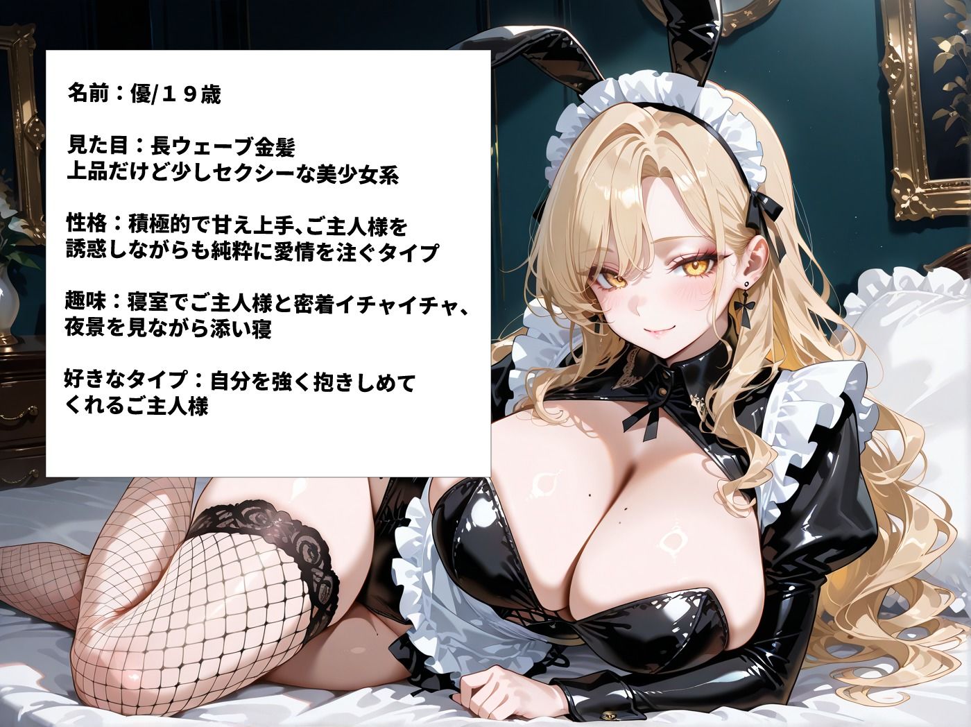 あまあまな爆乳メイドにバニー着させてラブラブセックス サンプル画像7