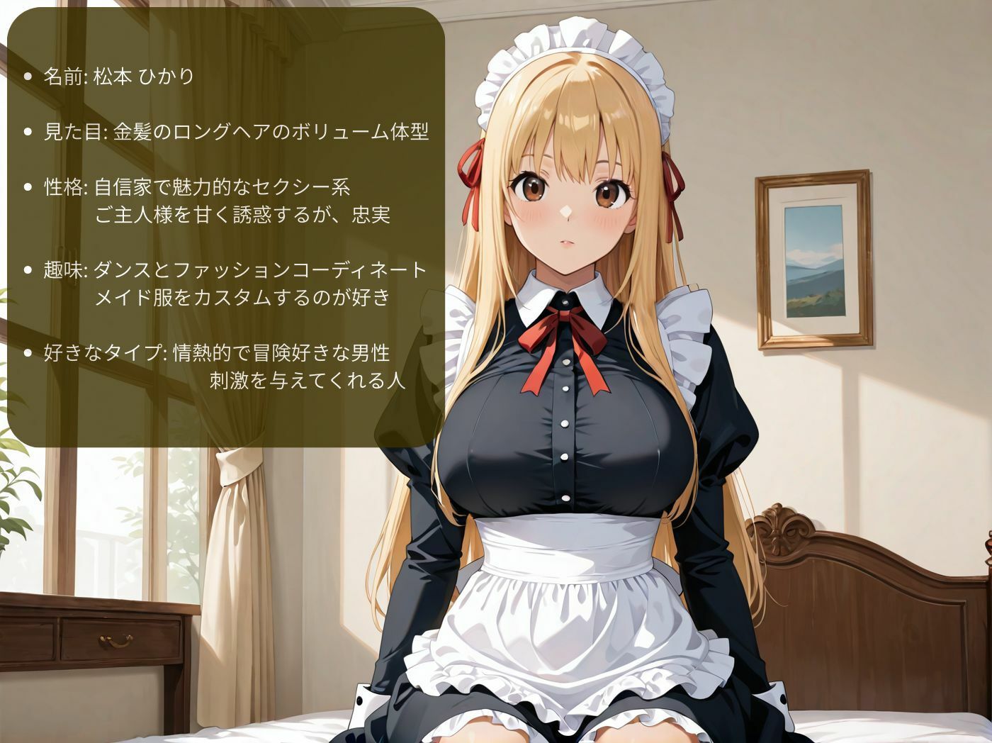 あまあま巨乳JKメイドの濃密ご奉仕タイム（はーと）【120fps/AI高画質】 サンプル画像4