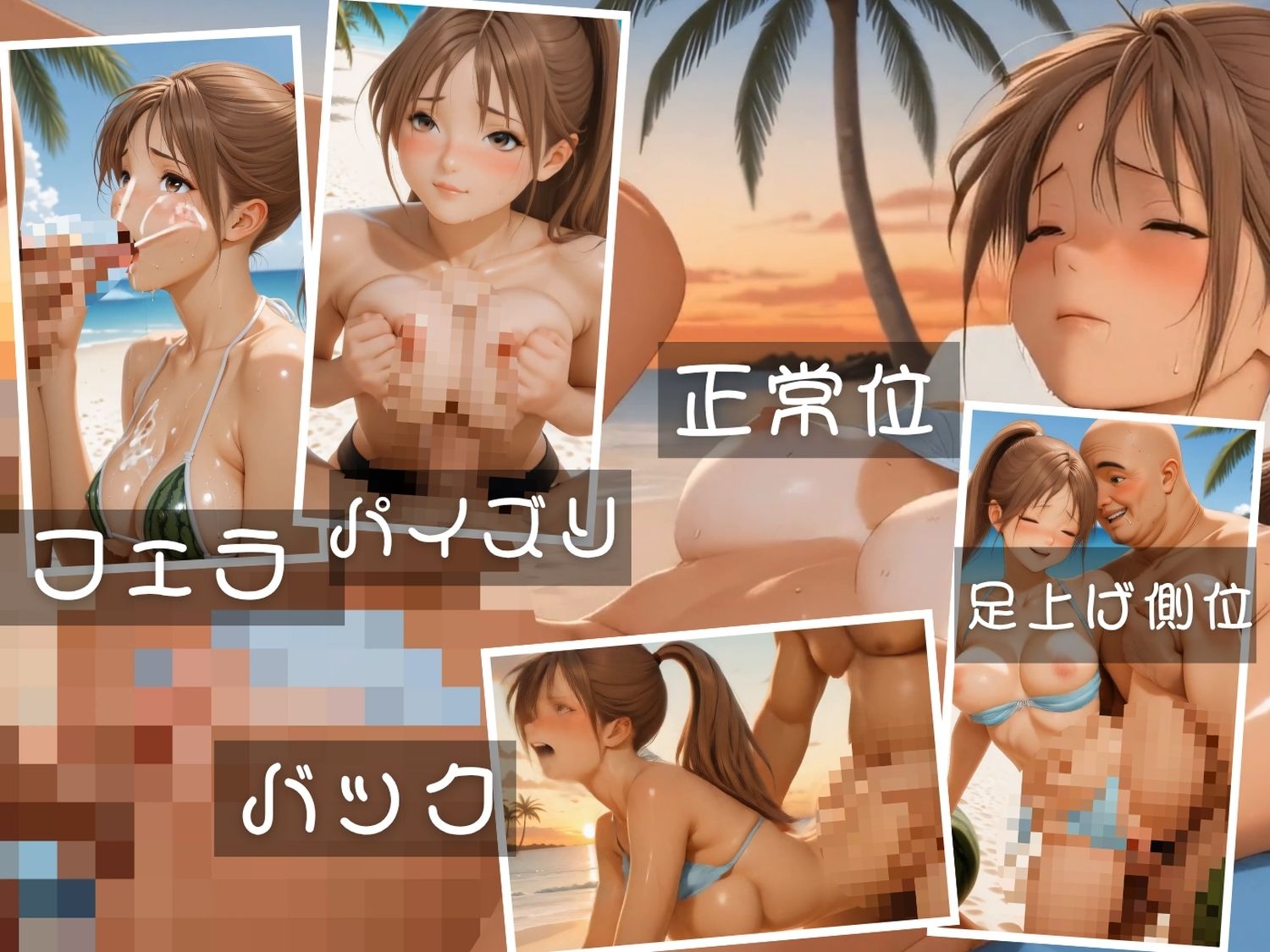 いちご1●●％  〜7人のヒロインが ビーチで100％果汁（快楽）〜【セット作品】 サンプル画像3