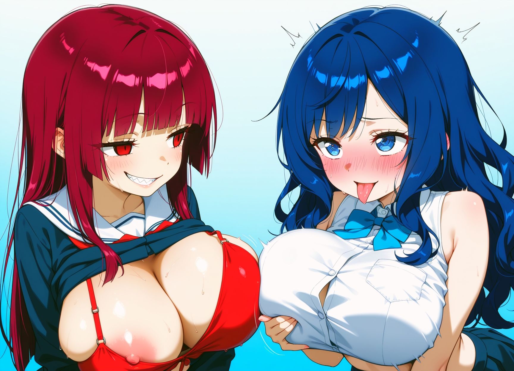 おっぱいから始まる百合の蜜夜 サンプル画像1