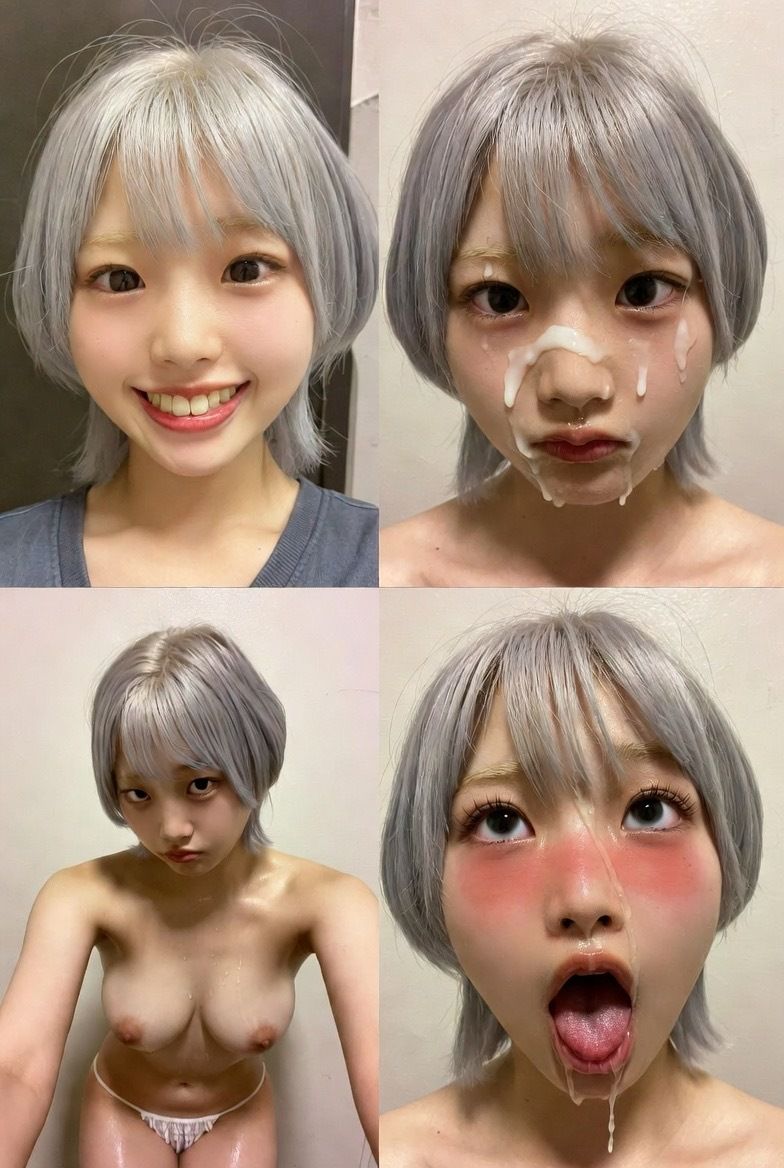 アへ顔 イキ顔 顔射 ビフォーアフター サンプル画像9