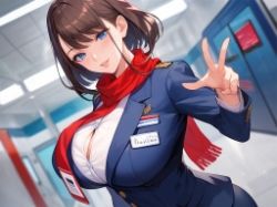 キャビンアテンダントとナースとセーラー服 サンプル画像1