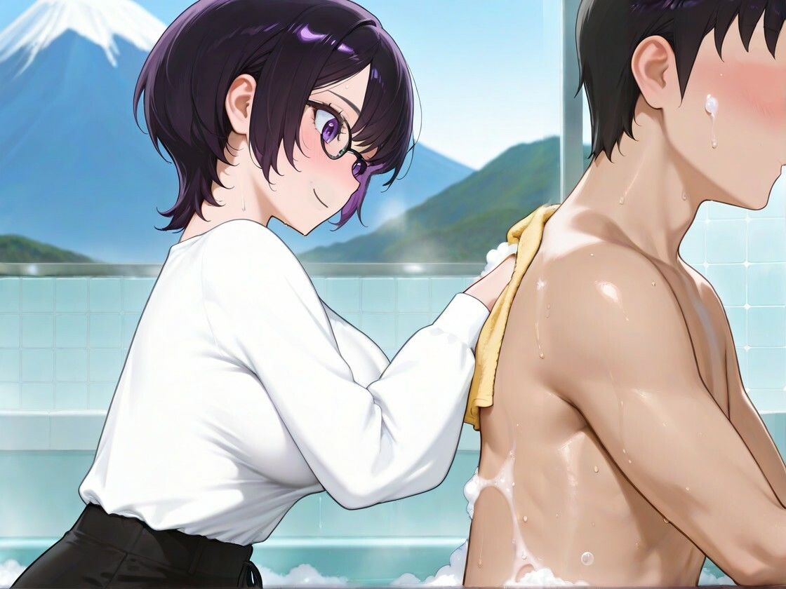 クールビューティな番台のお姉さんは気に入った客（ボク）で性欲を発散する【バイノーラル/女性優位/中出し】 サンプル画像5