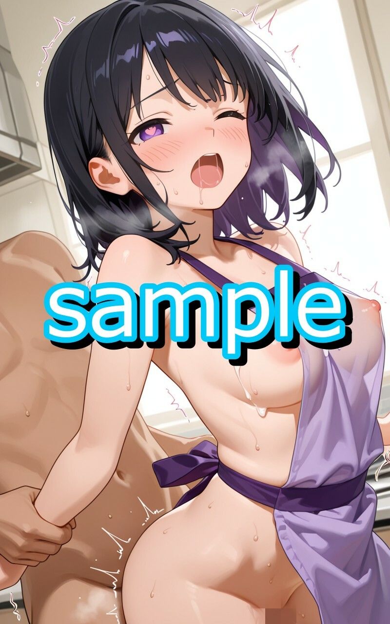 セフレ関係の会社の同期が裸エプロンで誘惑してきたのでわからせたイラスト集 サンプル画像4