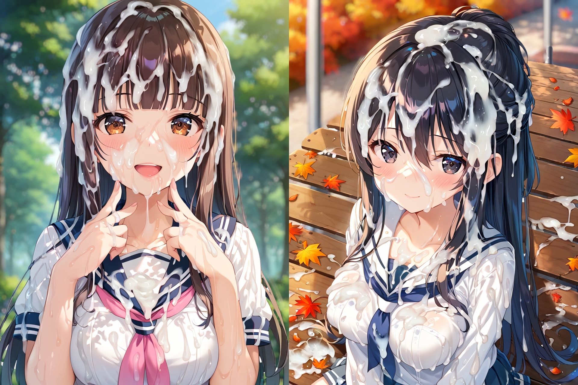 セーラー服ぶっかけCG集3 サンプル画像6