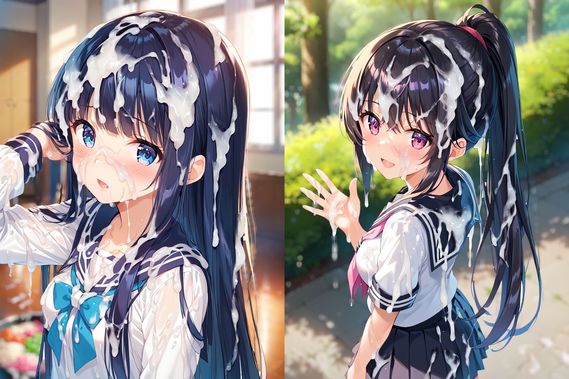 セーラー服ぶっかけCG集3 サンプル画像7