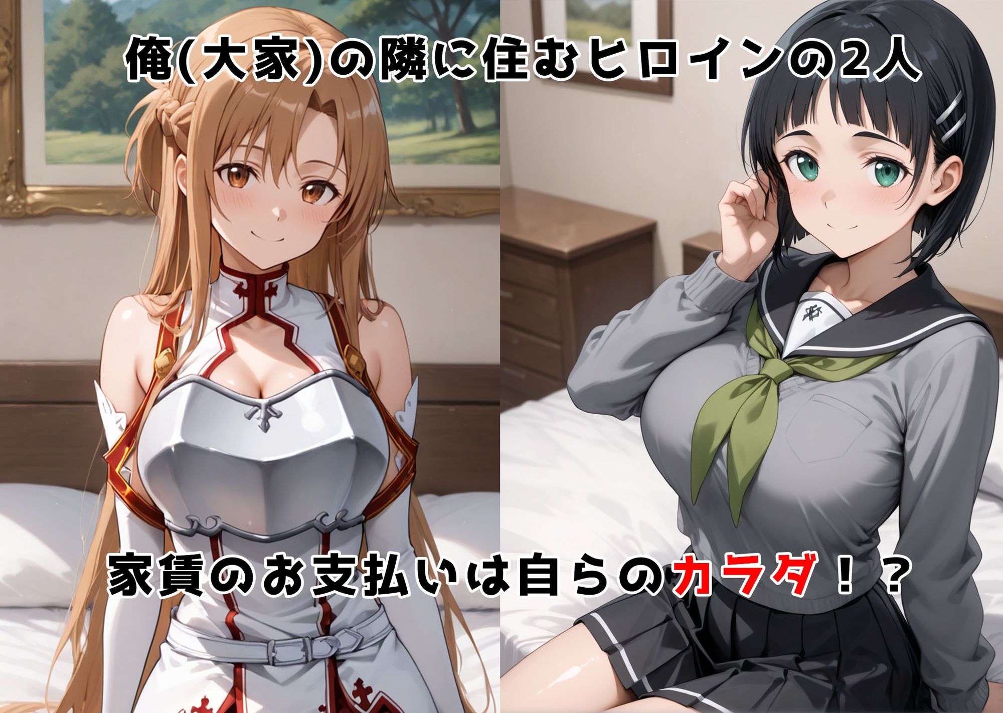 チン体奉仕契約〜大家への家賃は私達のカラダ〜   ア〇ナ・桐〇谷直葉編 サンプル画像2