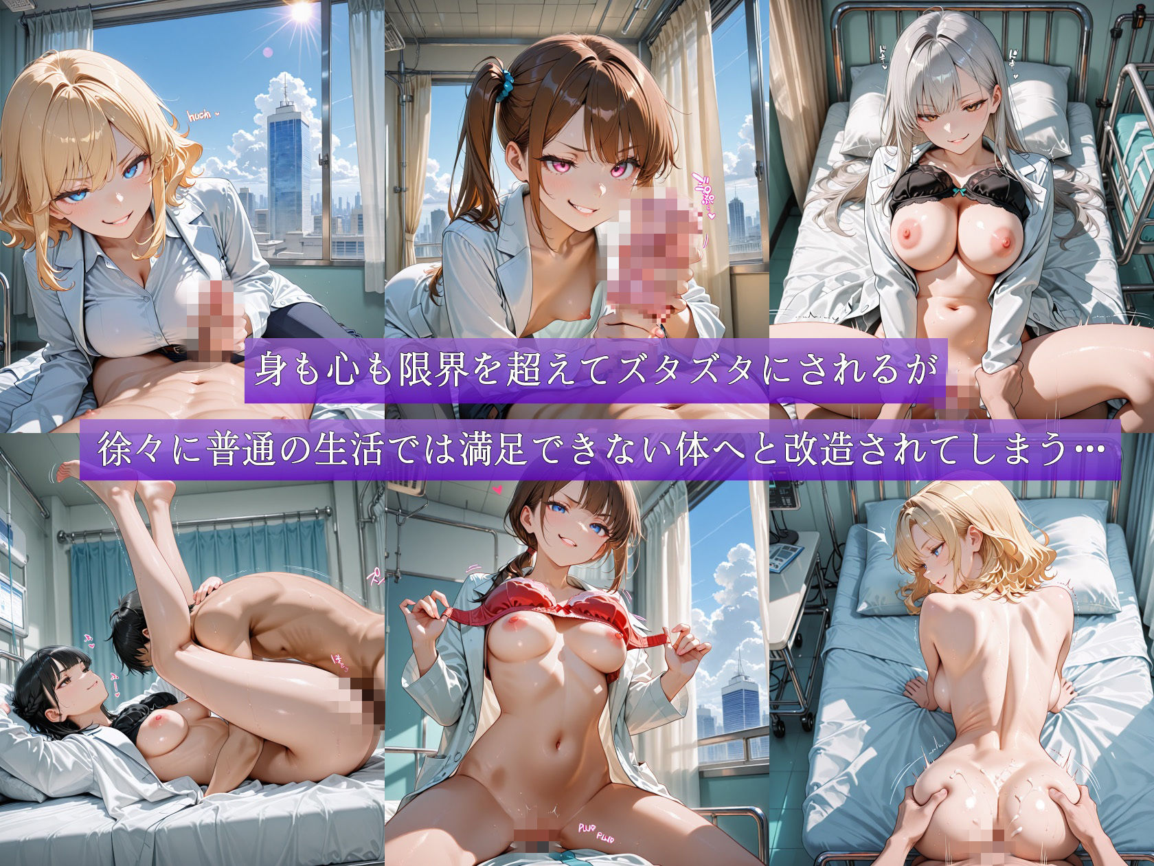 ドS女医の実験台になったら朝から晩まで徹底搾精された話 サンプル画像9