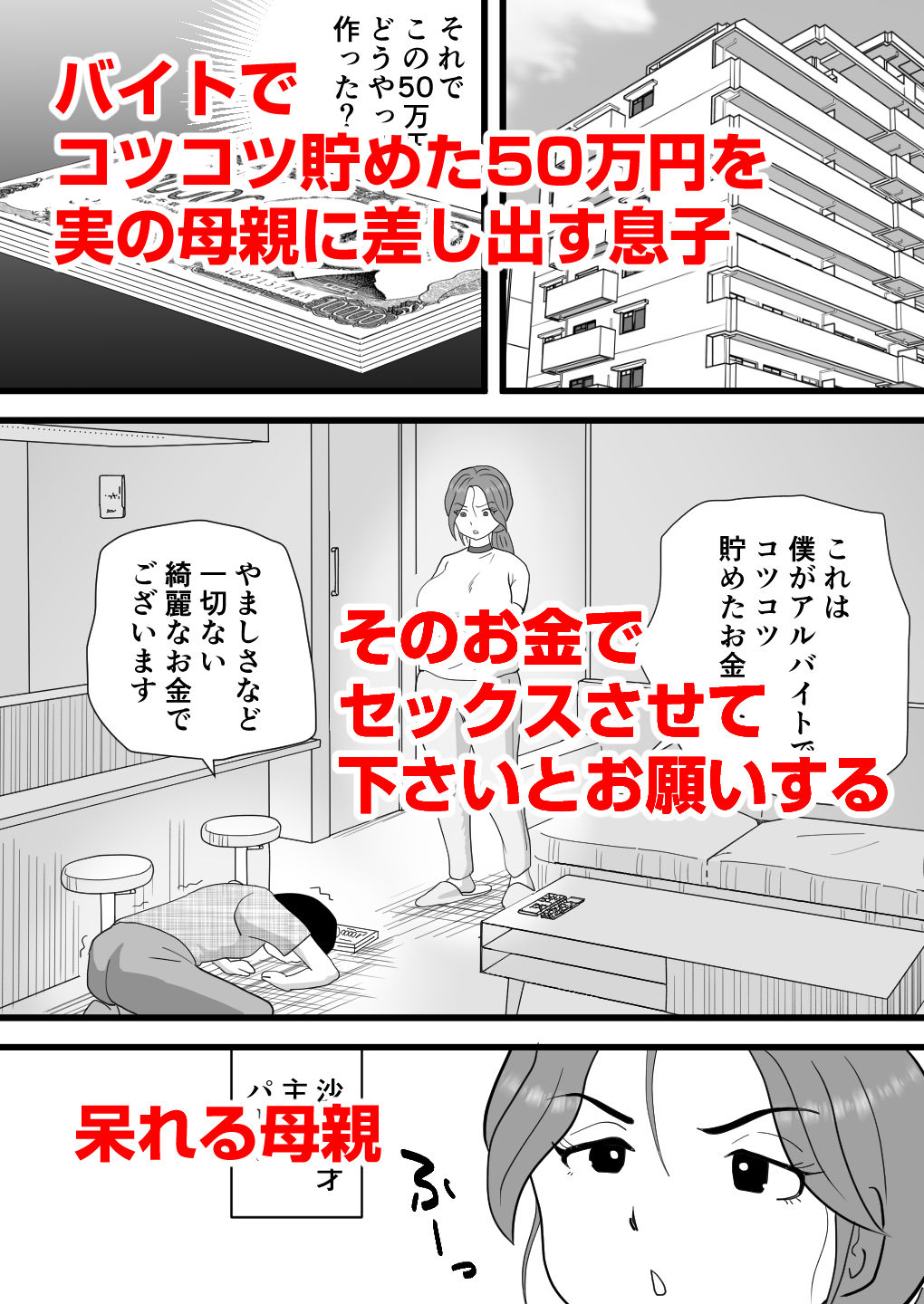 バイト代で母さんの身体を買った息子の話 サンプル画像1