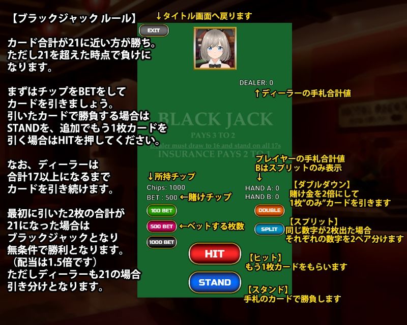 バニーちゃんとえっちなブラックジャック サンプル画像4