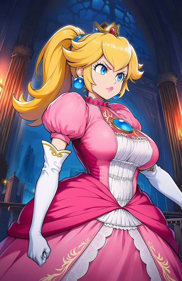 ピーチ vs ぬるぬる触手 サンプル画像2