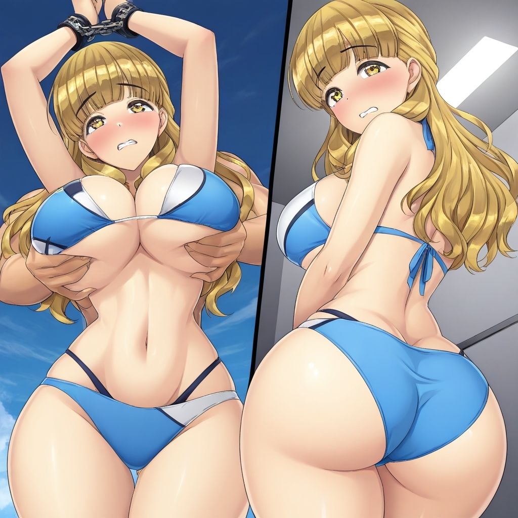 フェチコレ総集編 吊り上げ拘束されておっぱいを揉まれる水着・コスプレ美女（ドル●ェブ）【総枚数1，000枚】 サンプル画像3