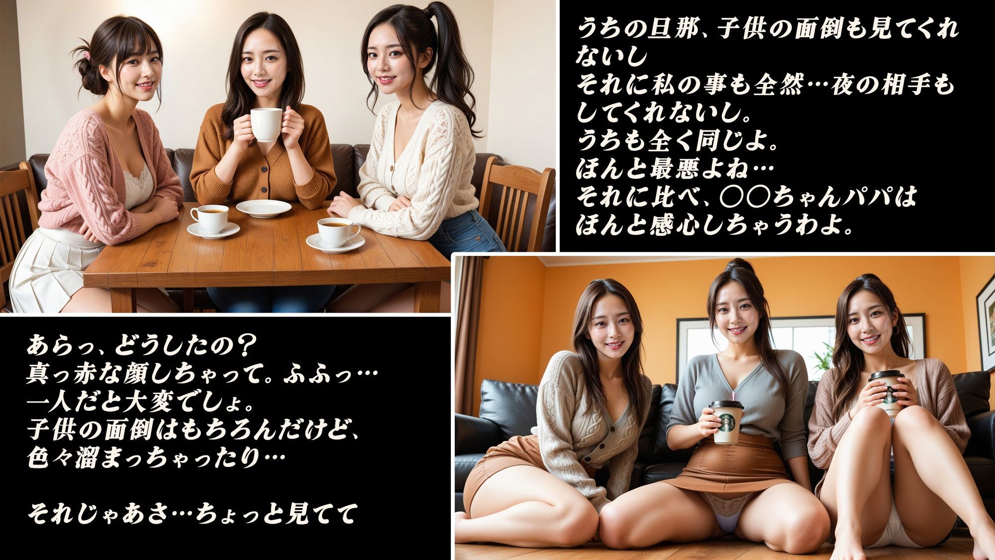 ママ友のお茶会に招待されたシングルファザーの僕2 サンプル画像4