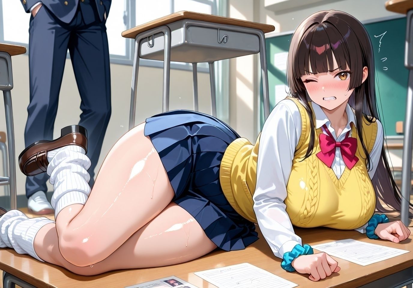 ムチムチ美女のアナル観察 サンプル画像1