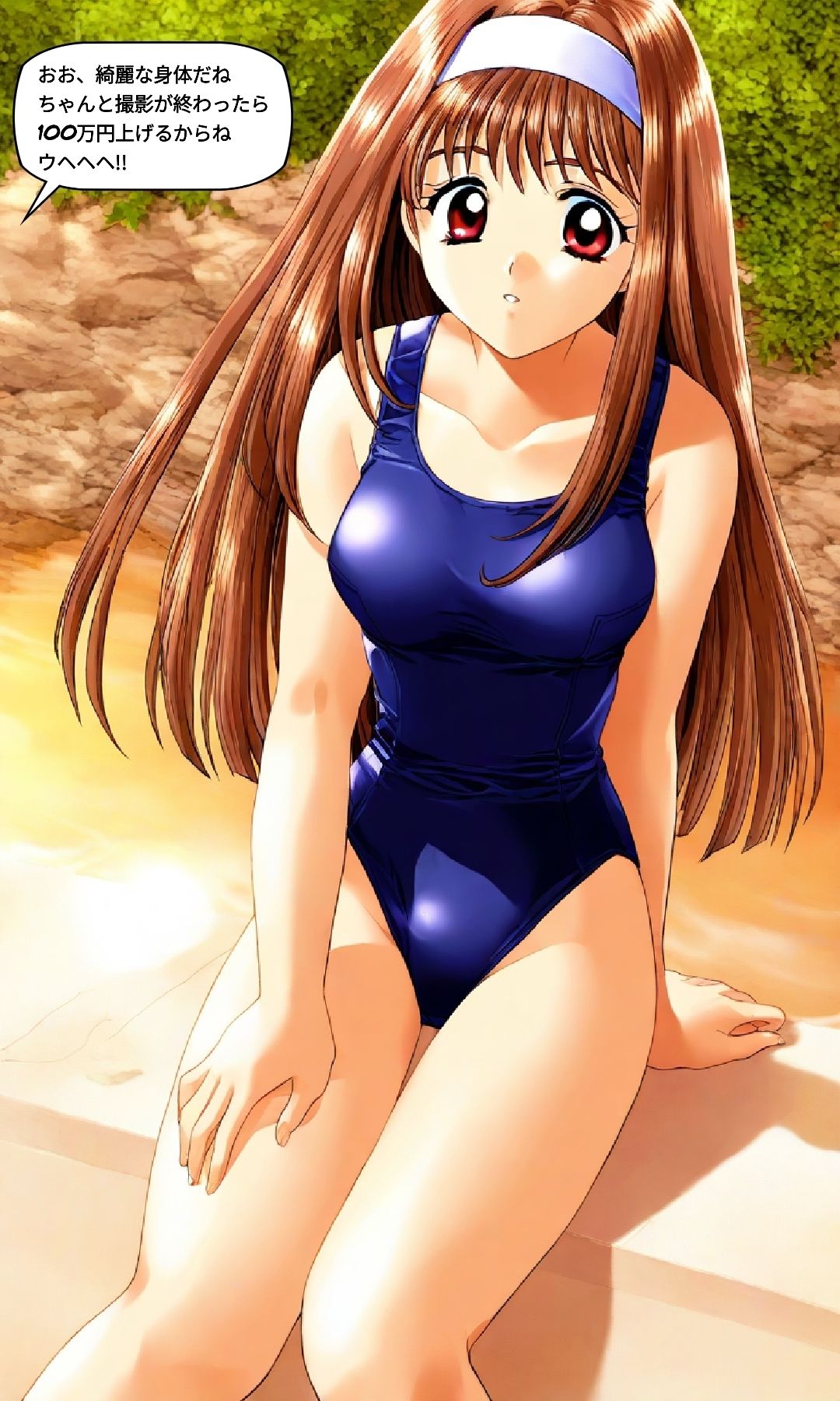 レトロエロゲ風、女子校生ヤバイ サンプル画像4