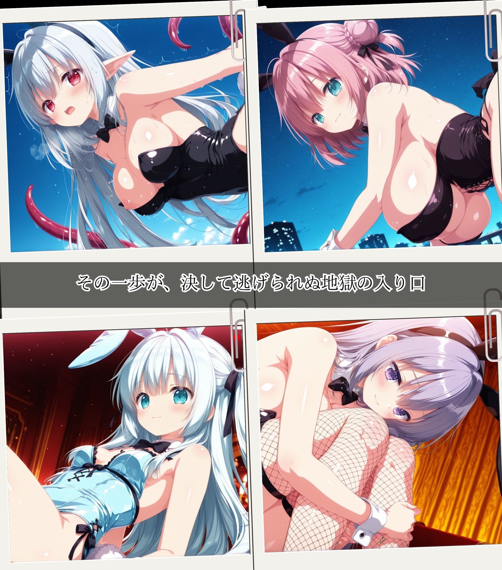 二度と戻れぬ快楽の穴 触手に堕ちた少女達 〜バニーガール編〜 Vol.1 サンプル画像1