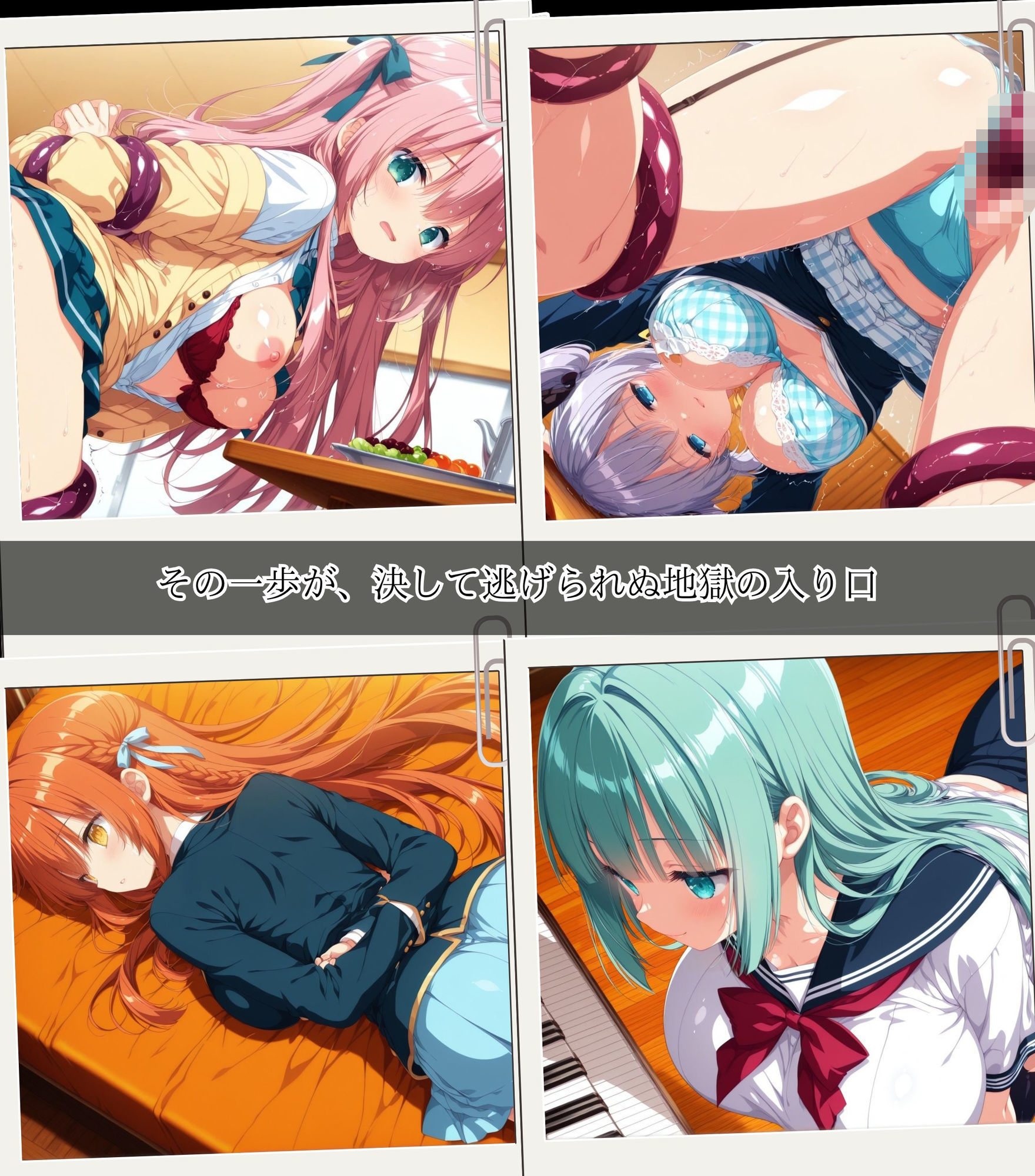 二度と戻れぬ快楽の穴 触手に堕ちた少女達 〜制服編〜 Vol.1 サンプル画像1