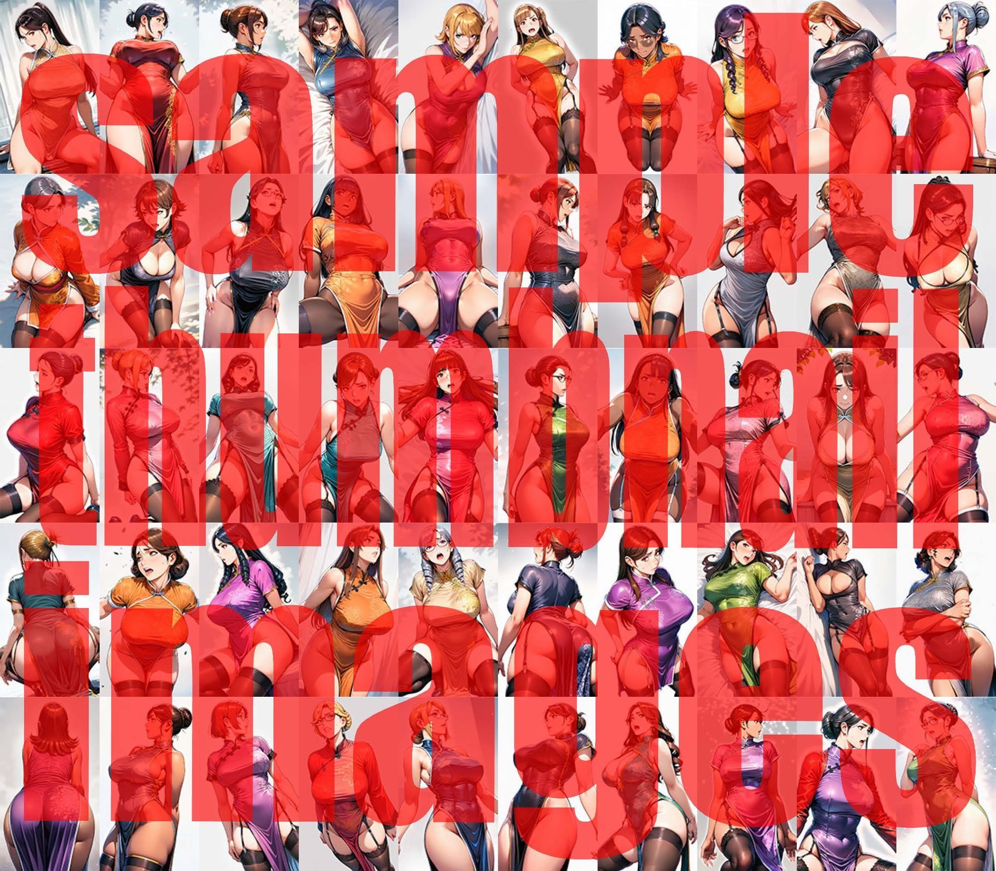 人妻チャイナドレスコレクション サンプル画像8