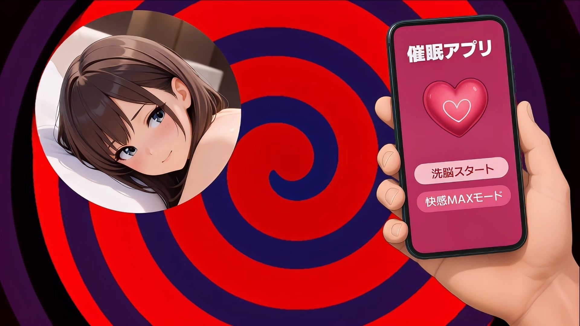 催●アプリで洗脳したJKと生でセックスしまくるアニメ（全編ボイス＆効果音付き） サンプル画像1