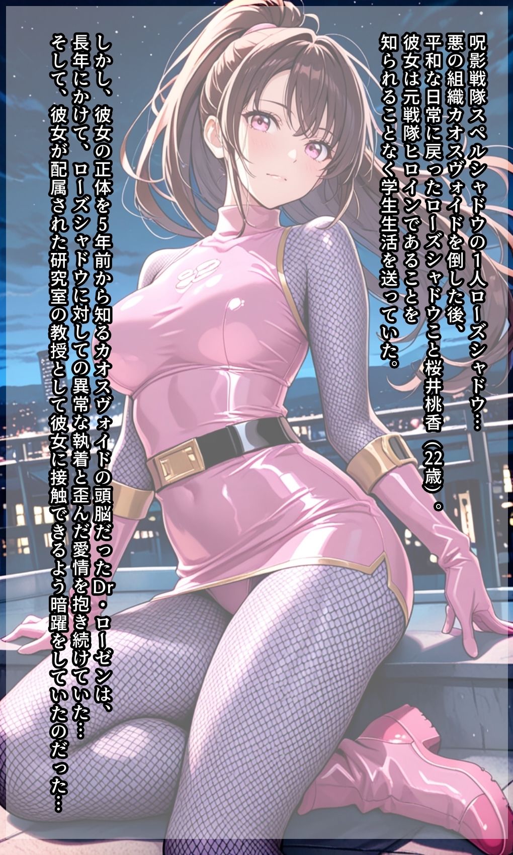 元戦隊ピンクへの歪んだ愛  〜快楽暗示に堕ちるローズシャドウ〜 サンプル画像2