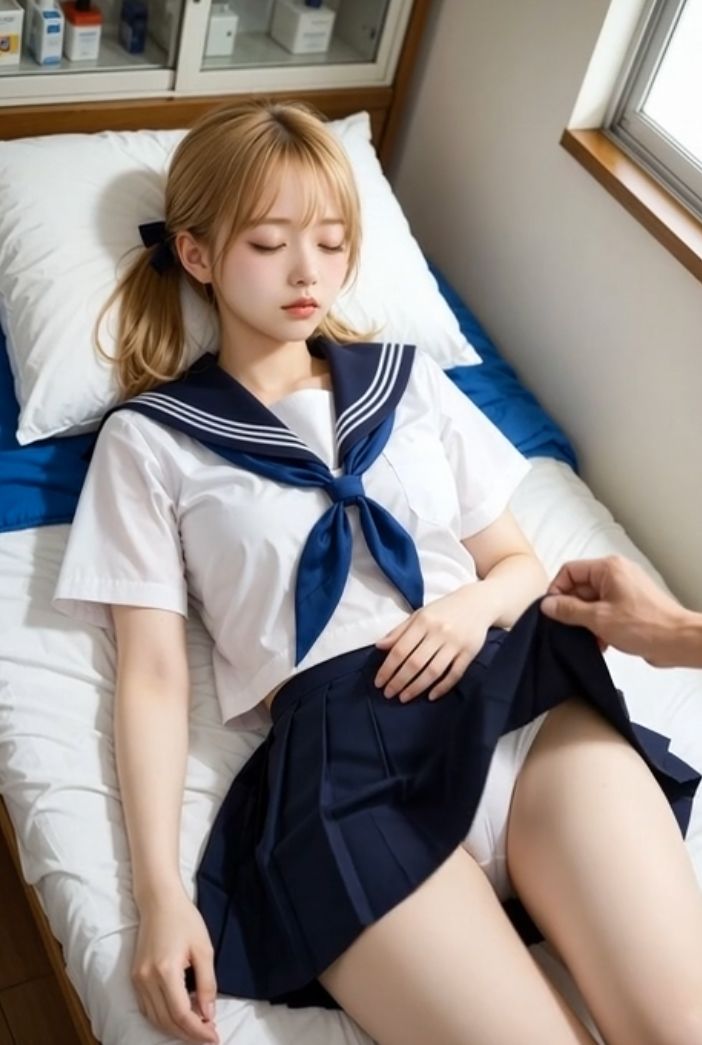 制服動画 vol.1 保健室スカートめくり編 サンプル画像2