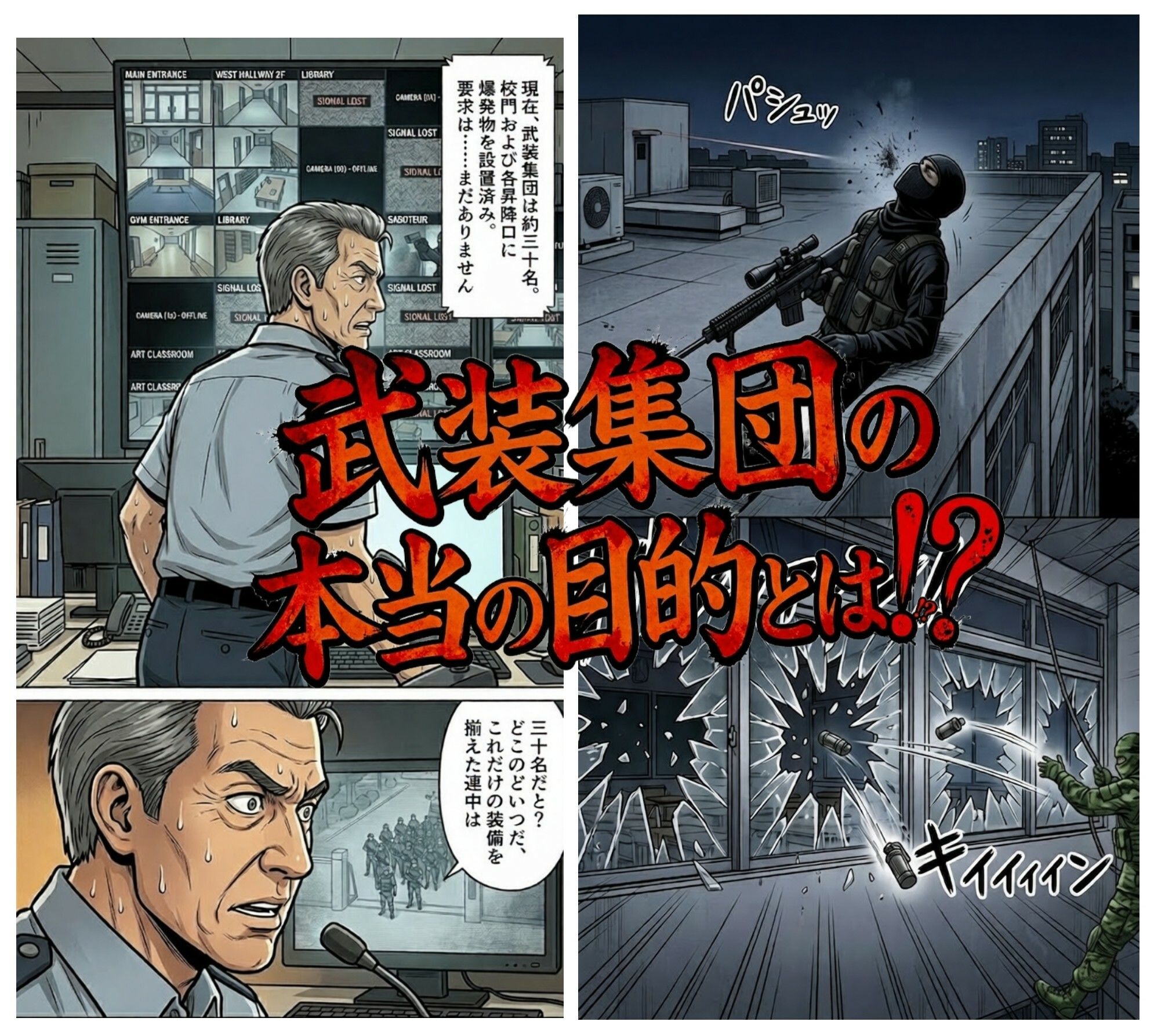 占拠された学校〜武装集団に指示されながらエロい事をしまくる〜 サンプル画像4