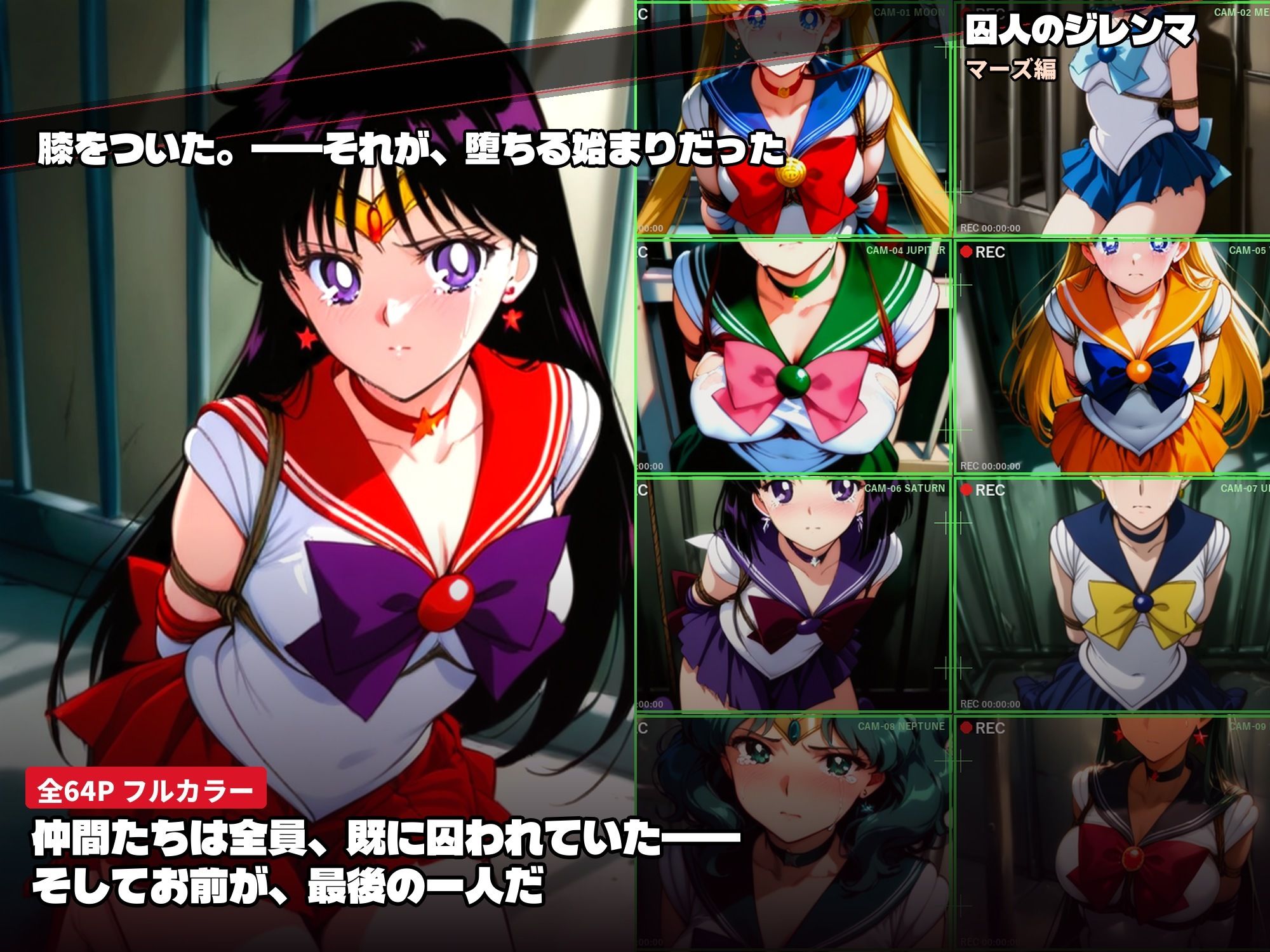 囚われたセーラーヒロイン達。囚人のジレンマ 仲間を守るために膝をついた。――それが、堕ちる始まりだった サンプル画像1