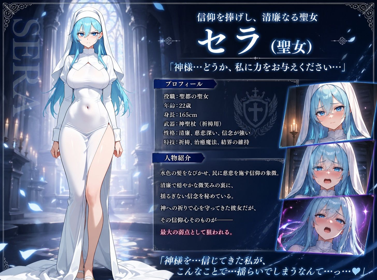 堕ちた聖域 〜催●に囚われた三人の女〜 サンプル画像3