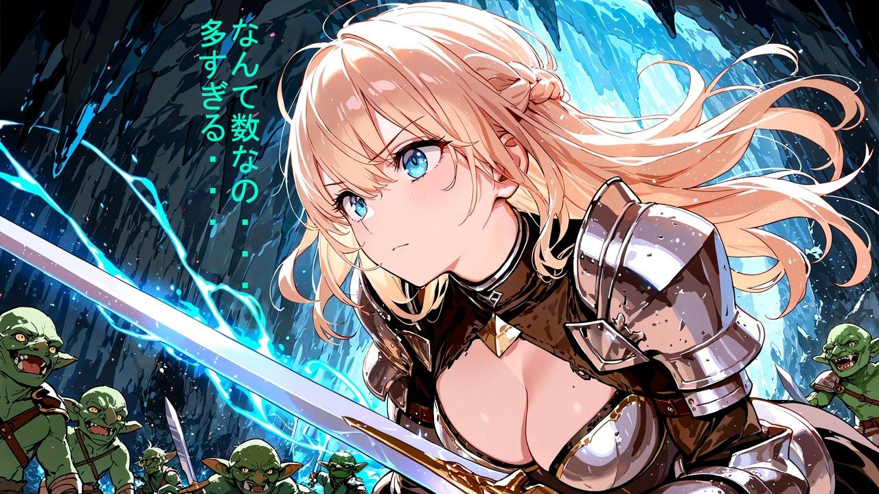 女騎士リリス 1 -ゴブリンの凌●- サンプル画像2