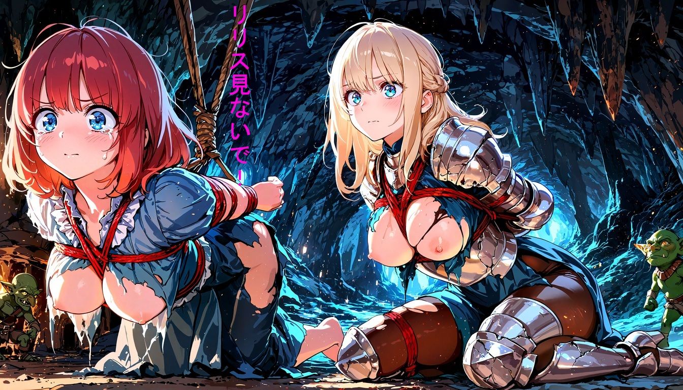 女騎士リリス 1 -ゴブリンの凌●- サンプル画像5