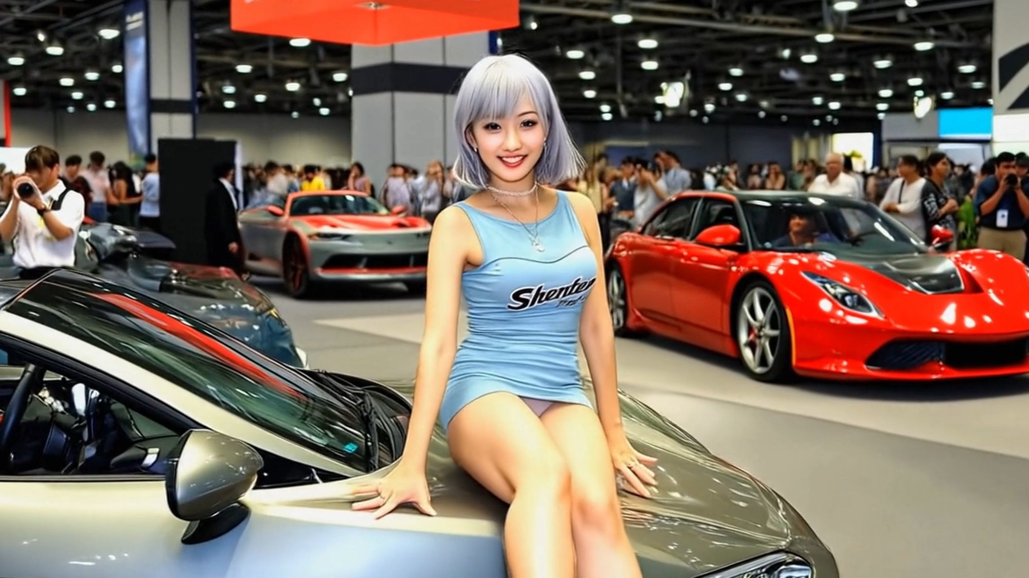 妄想16 コンパニオン 私の生パンを見て AI生成動画 サンプル画像4