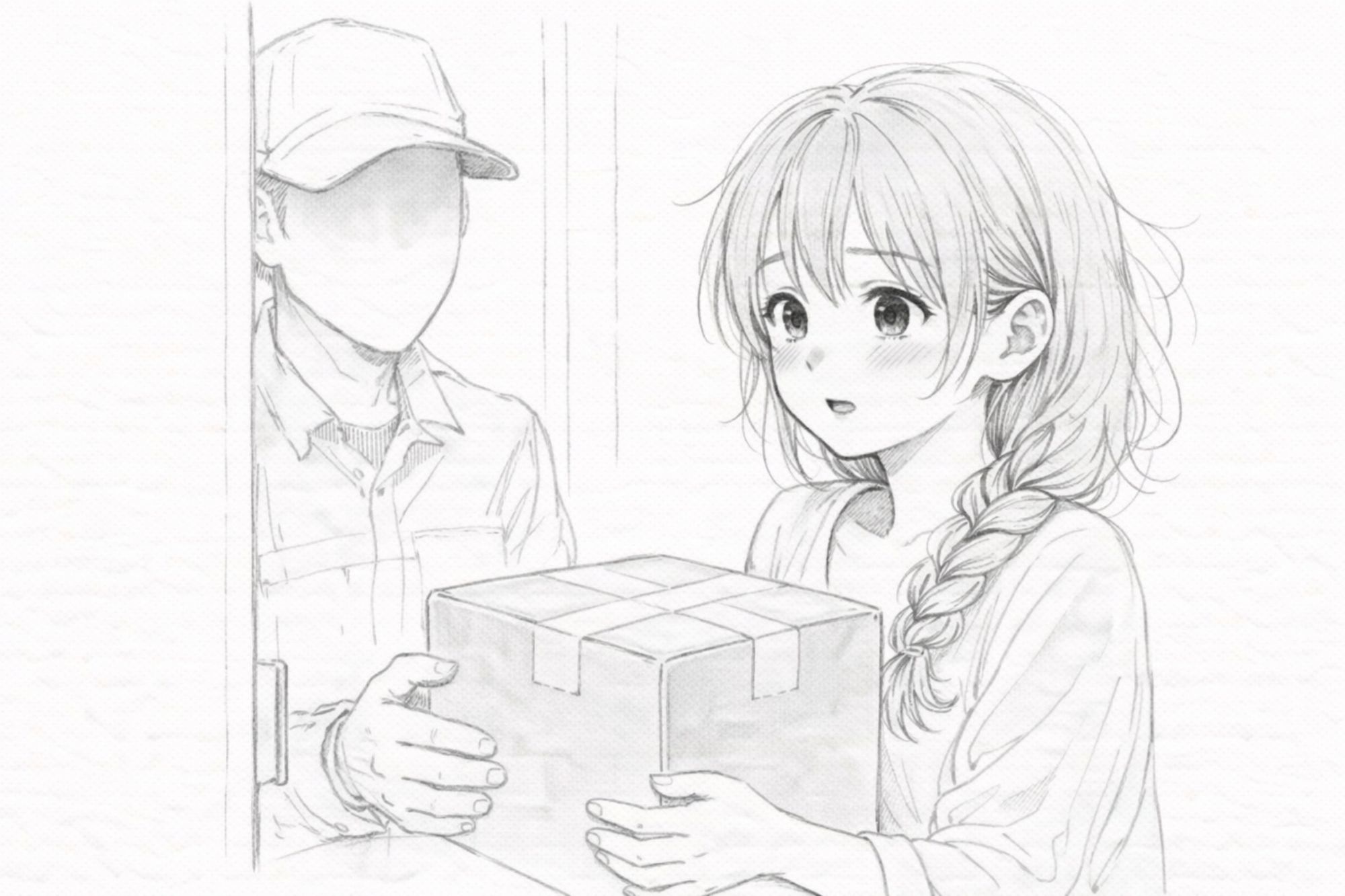 宅配便の男に顔を覚えられていた夜 ―受け取るだけのはずが― サンプル画像1