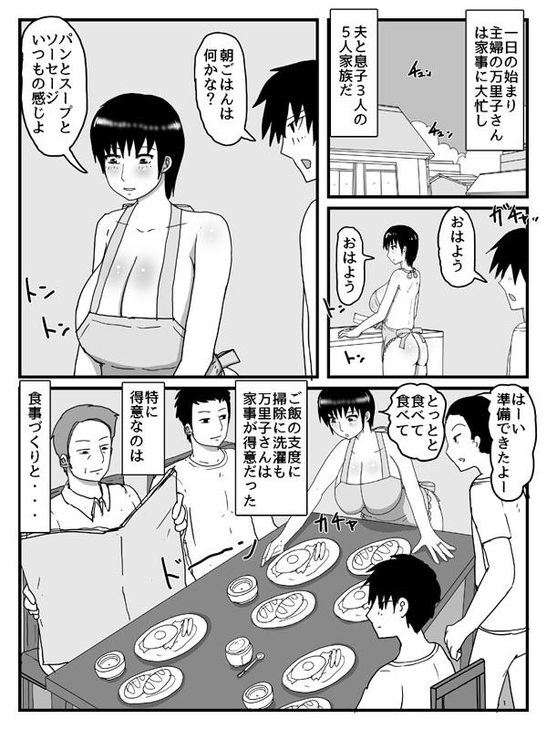 家事に息子の性処理が含まれるのがあたりまえの世界 サンプル画像1