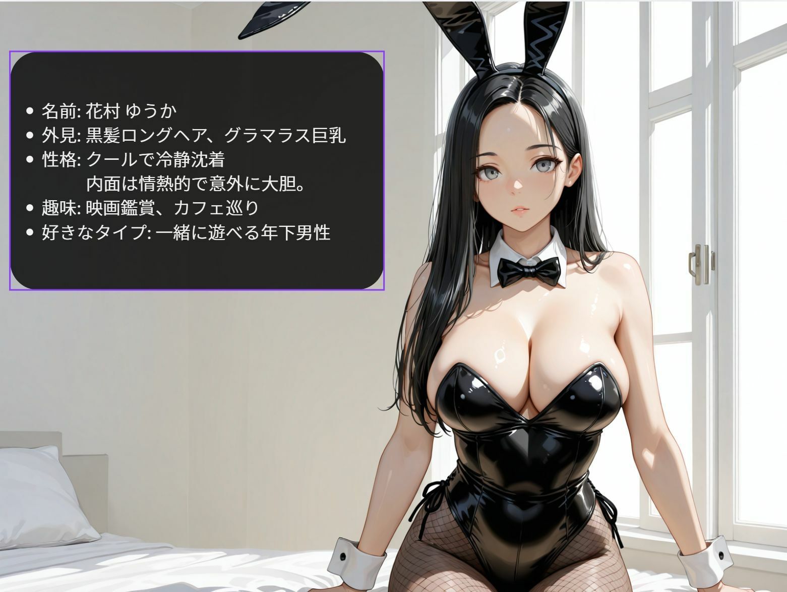 巨乳JKにバニーコスさせてあまあまセックス サンプル画像8