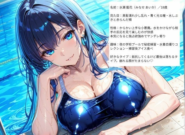 巨乳スク水水泳部と禁断のプライベートレッスン サンプル画像1