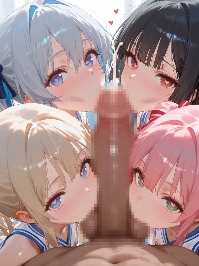 巨乳チアガールとハーレムエッチ8 サンプル画像5