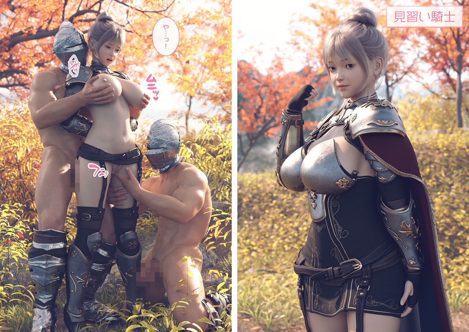 帝国の魔の手から必ずや姫殿下をお守りしてみせる女騎士たち サンプル画像1